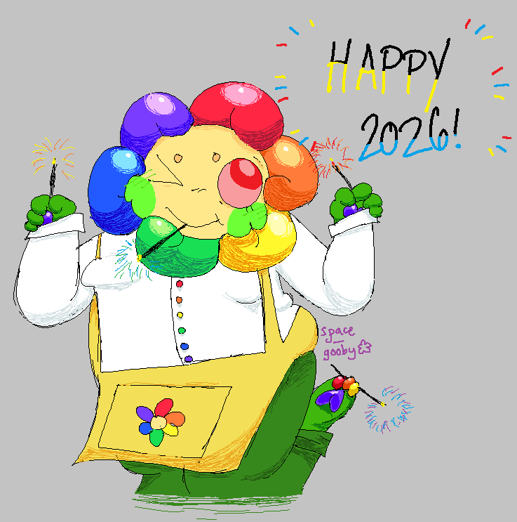 space_gooby's tweet photo. isnt he so cute I hope those sparklers light him on fire #dandysworld #dandysworldfanart https://t.co/A30CIkykzP