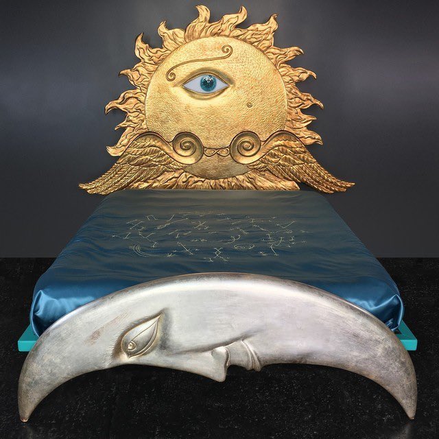 Luigi Ontani - Heliondimio bed, 1986