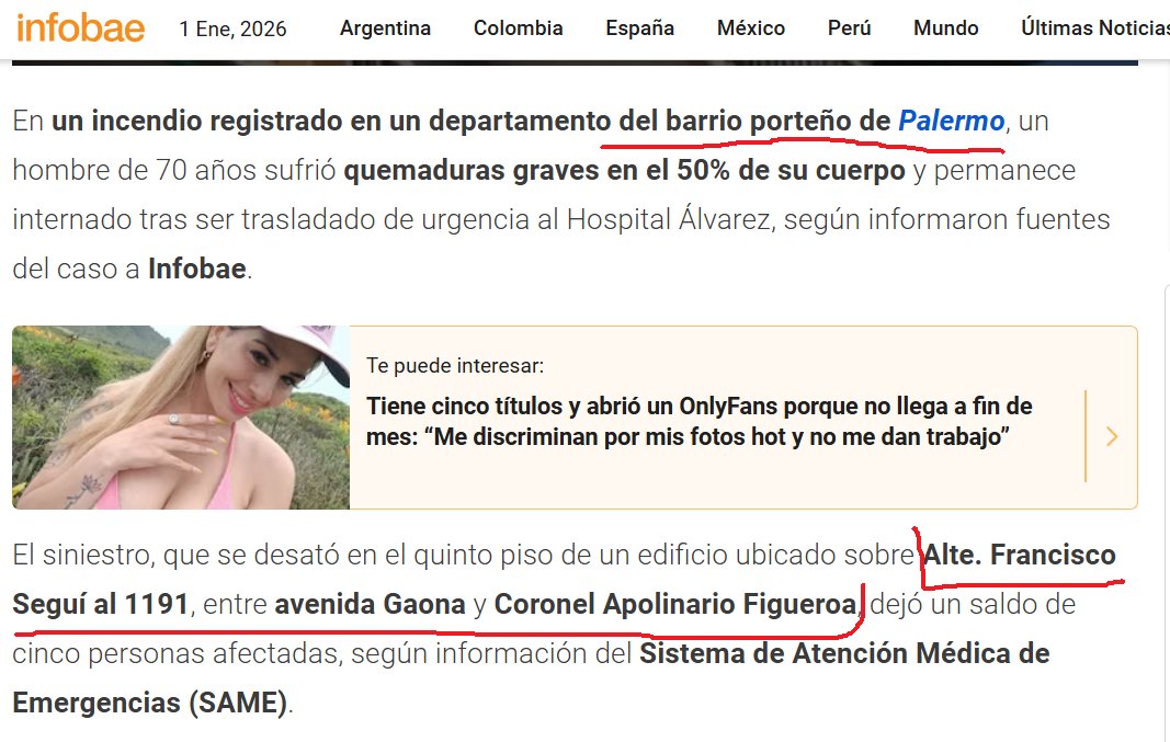 Hola <a href="/infobae/">infobae</a> yo se que para muchos todo es Palermo pero estoy seguro que eso es Caballito. 
infobae.com/sociedad/2026/…