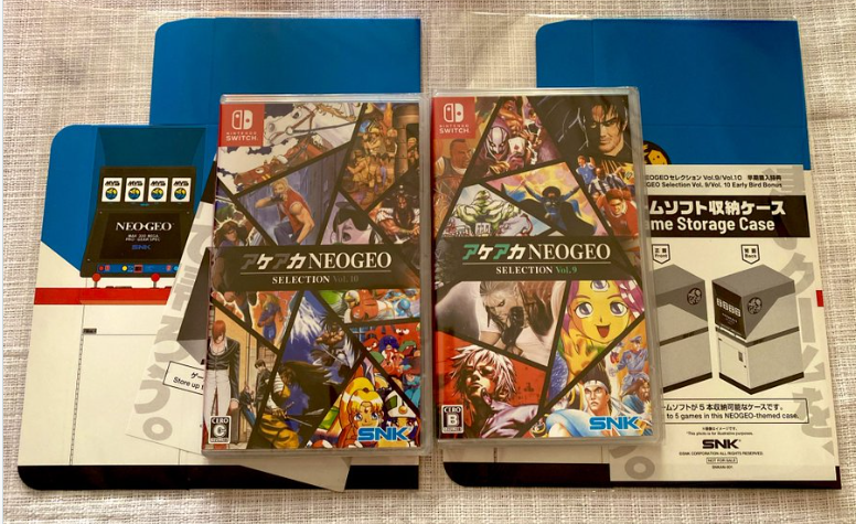 Akeaka NEOGEO Selection Vol. 9 and 10 Nintendo Switch each come