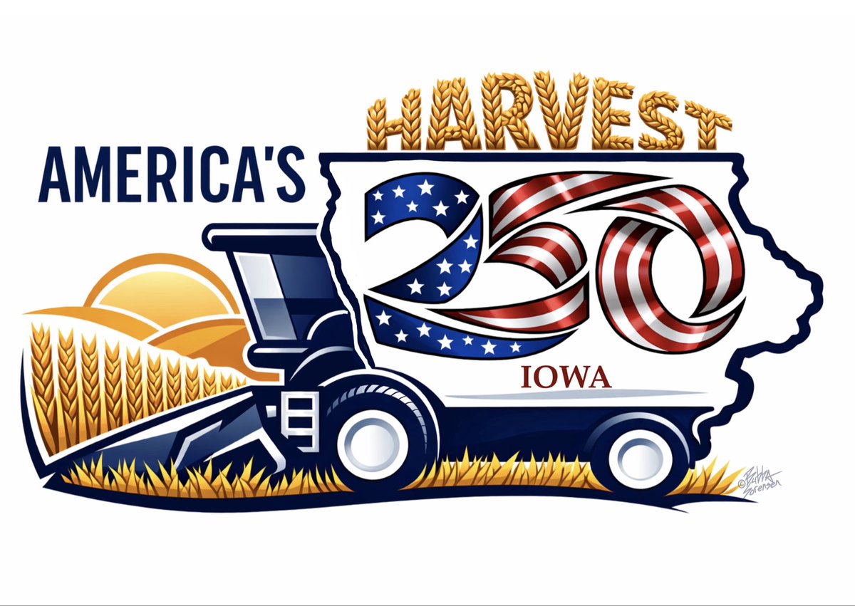 America turns 250 this year. 🇺🇸

As Iowa begins preparing for this historic milestone, I wanted to contribute something from my own lane—as an artist. I have a bunch of ideas rolling out through my sketches, but for now…

Iowa’s theme for America 250 is “America’s Harvest”. To