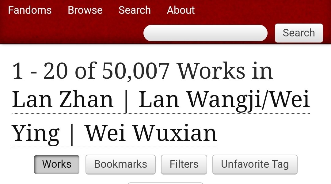 SpicyRamen10969's tweet image. Oh how far we have come 🥹🫂 50k WangXian fics is insane!! ^^