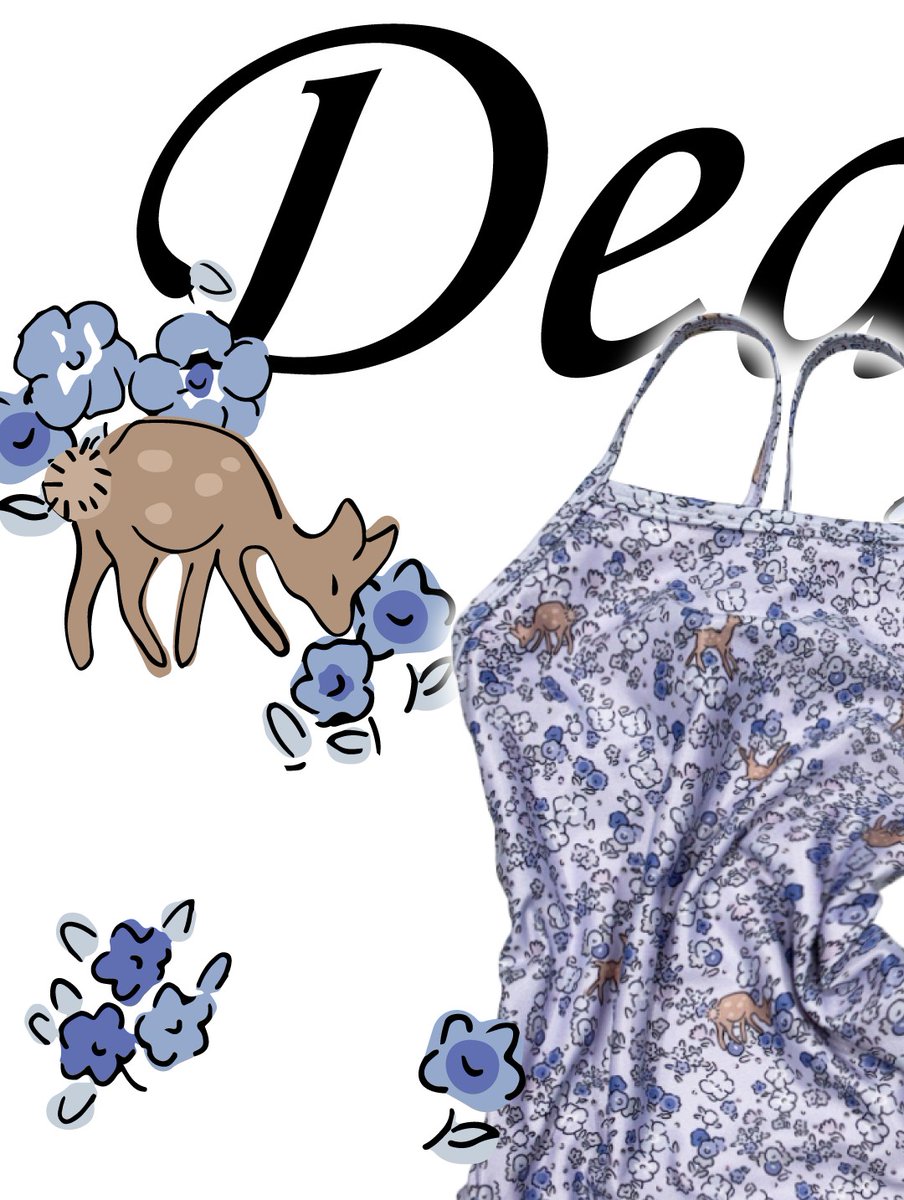 pooltimejp's tweet image. こんにちは、Pooltimeです！

Dear鹿 &amp;amp; Dearきつね が
1月2日 午前10時にオープンします！！！

🦌 ブルートーンの花畑に
かわいい鹿がポイントになった DearDear

🦊 花畑を背景に小さなキツネが
自由に遊んでいる様子を表現した DearFox