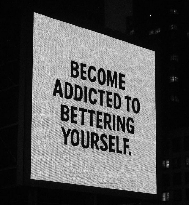 You must become addicted to self progression   

$2026