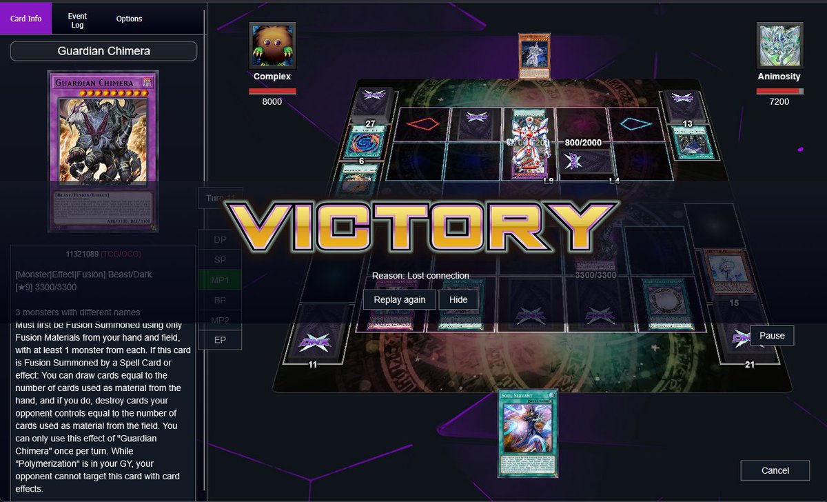 ComplexDVS's tweet image. New Year, still making my brother rage quit in yugioh 😂😂(tbf we both haven't played in a long time and just used random decks)