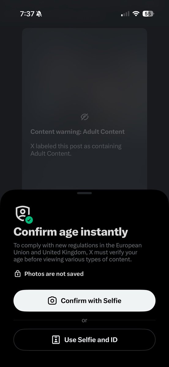 If this is for UK and Europe, why am I being subject to this verification as someone in the US?  <a href="/elonmusk/">Elon Musk</a> not cool