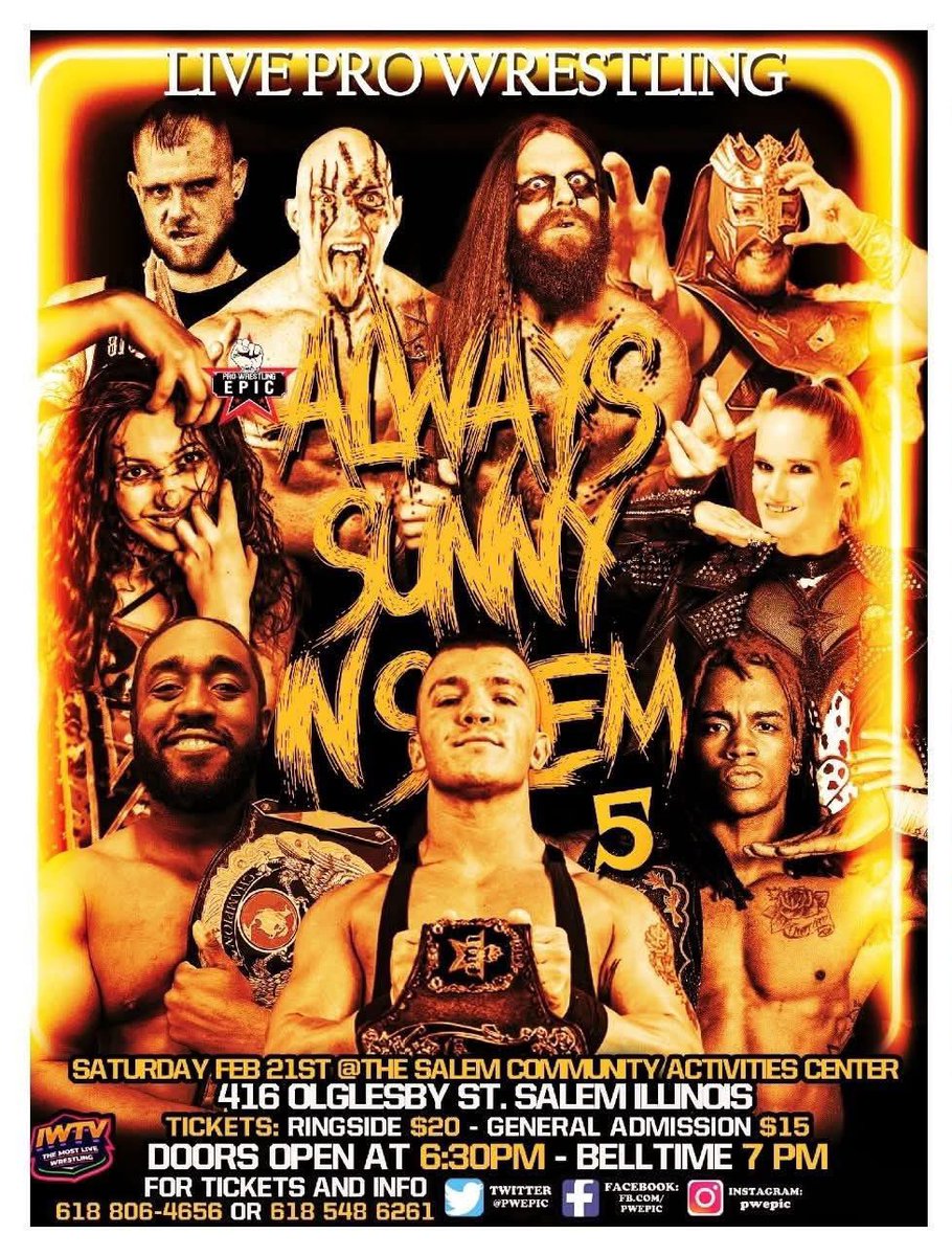 PWEpic's tweet image. First two shows for 2026. Let’s start this with an absolute EPIC BANG!