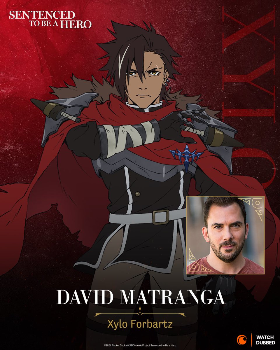 Lesgoo! Been holding on to this one for a minute now! Big thanks to @readykafka &amp; @crunchyroll for the opportunity &amp; for trusting me with this role! Story is strong, cast is stellar &amp; working w/ Shawn is the best! Knights blights &amp; faeries, ohmy
#sentencedtobeahero #xyloforbartz