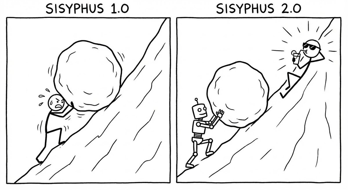 LuloAnm's tweet image. 讓banana畫了張漫畫。感覺很不錯，完全表達了我想表達的意思。