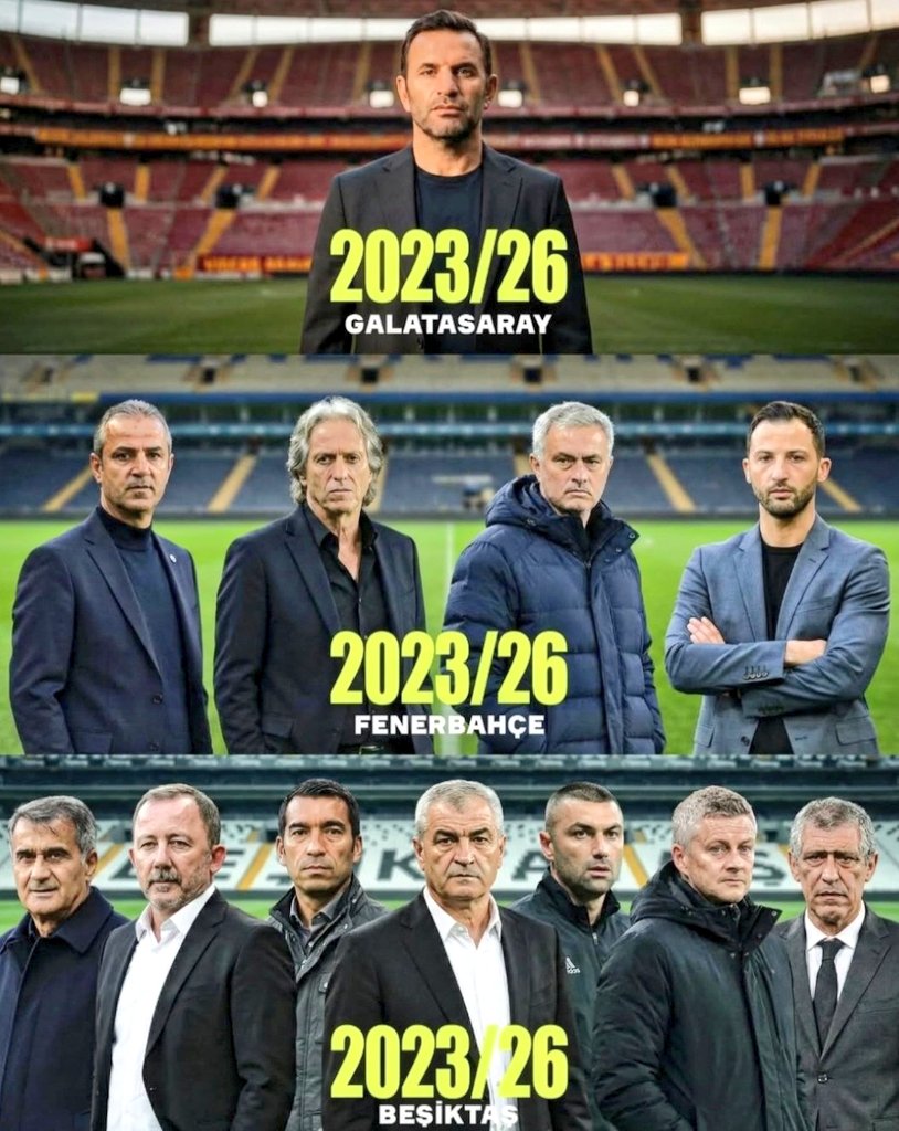 😳 Okan Buruk
Head coach of Galatasaray

Same league same years
While his rivals kept changing managers he built a system

Winning not only on the points table but driving his rivals into economic and psychological collapse

This is not a finished success story
it is an ongoing