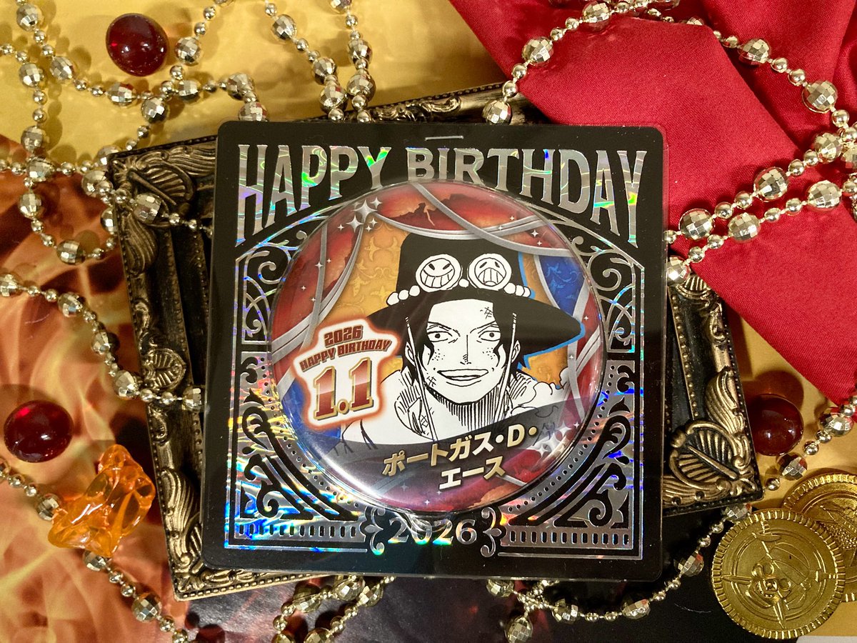 新商品】原画商品 『ONE PIECE』 バースデイ缶バッジ ポートガス・D