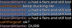 fxdinglxve's tweet photo. GG to Uah at gsw (he had like 4 fairs and got mad to me gettin a redo)
4-3, overall fed record: 104-44
no screenshot so here ( thanks @prizeywizey ) https://t.co/TQVas7PzLm