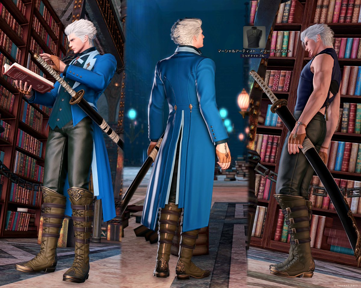 Tsubaki422_ff14's tweet image. 😈💧📖Devil May Cry3 - Vergil-🔪🌀🦺

 #FF14 #ミラプリレシピ
x.com/Tsubaki422_ff1…