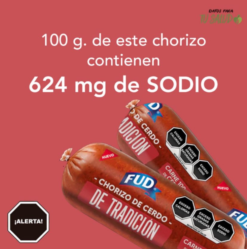 ¿Sabías que la <a href="/WHO/">World Health Organization (WHO)</a> recomienda no consumir más de 2,000 mg de sodio al día? 
Más información en:
labdo.org