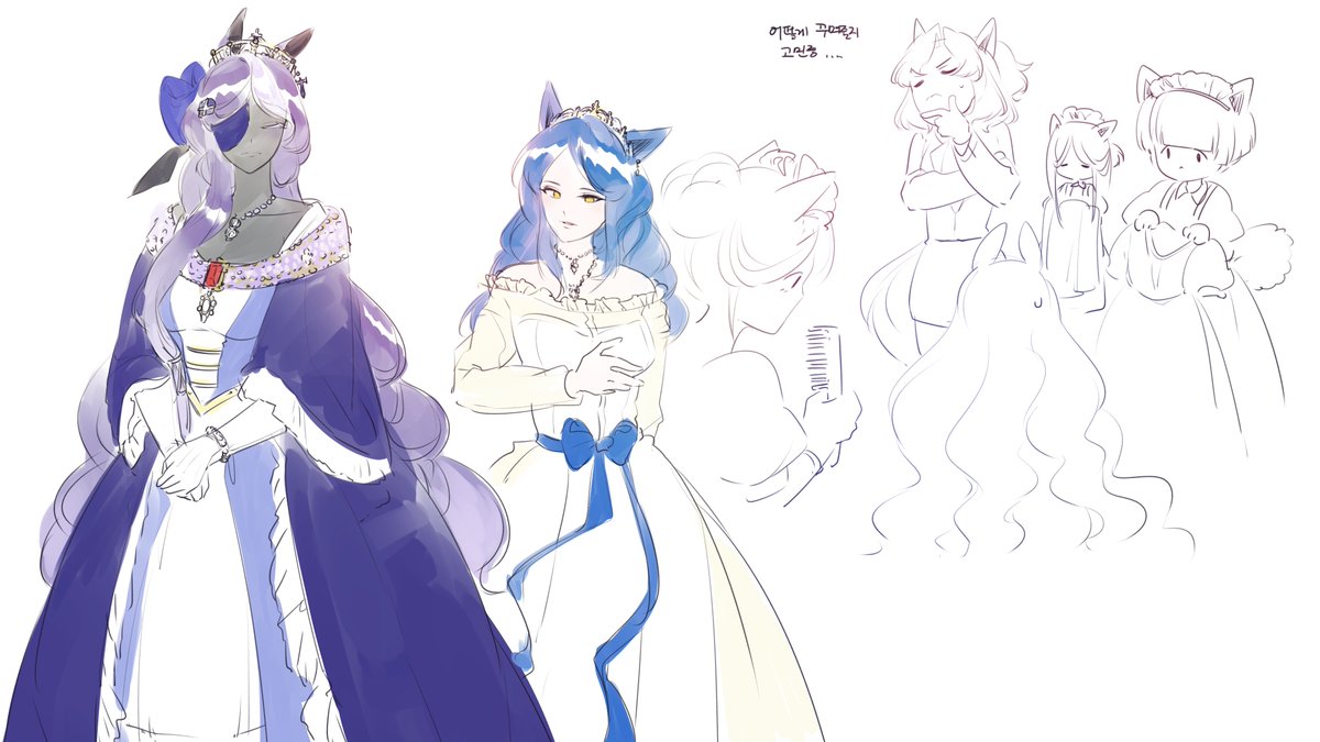 SkyPoke_'s tweet photo. 요즘엔 늑대가족에 좀 빠져있어용
#루시던트_연대기 #Lucidant_Chronicle https://t.co/pRPOcgTrIB