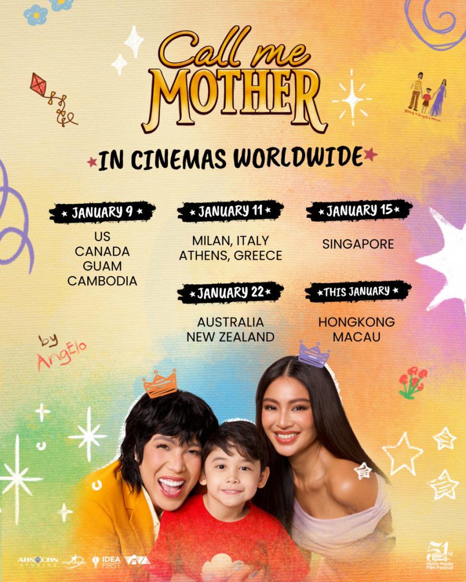 ViceIonOFC's tweet image. [Repost: starcinema] BIG UPDATE from #CallMeMother! 

At dahil pang AROUND THE WORLD ang kumikinang inang ganda ni Mother Twinkle at Mara, abangan ang Call Me Mother IN CINEMAS WORLDWIDE!

CMM NEW MOTHERING YEAR
#ViceGanda | #CallMeMotherDay9