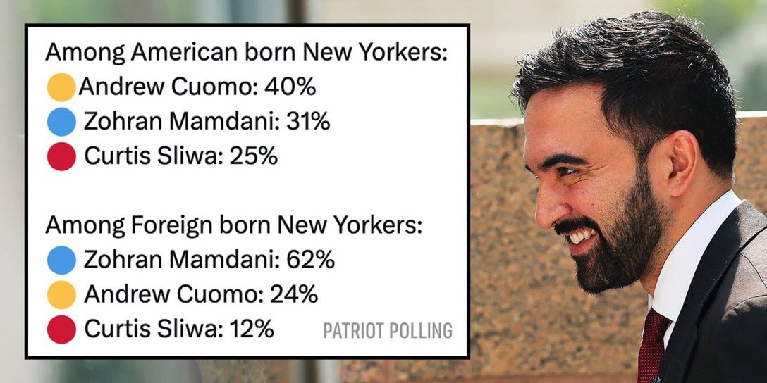 C_3C_3's tweet image. Remember…

Mamdani won because NYC imported millions of 3rd world voters.

This is the blueprint for the Democrats to win elections nationally.

We can’t allow that to happen.