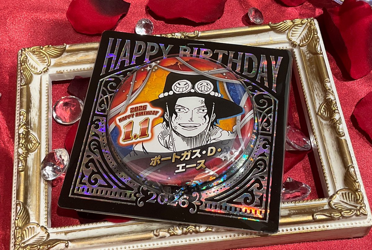新商品】原画商品 バースデイ缶バッジ ポートガス・D・エース 550円
