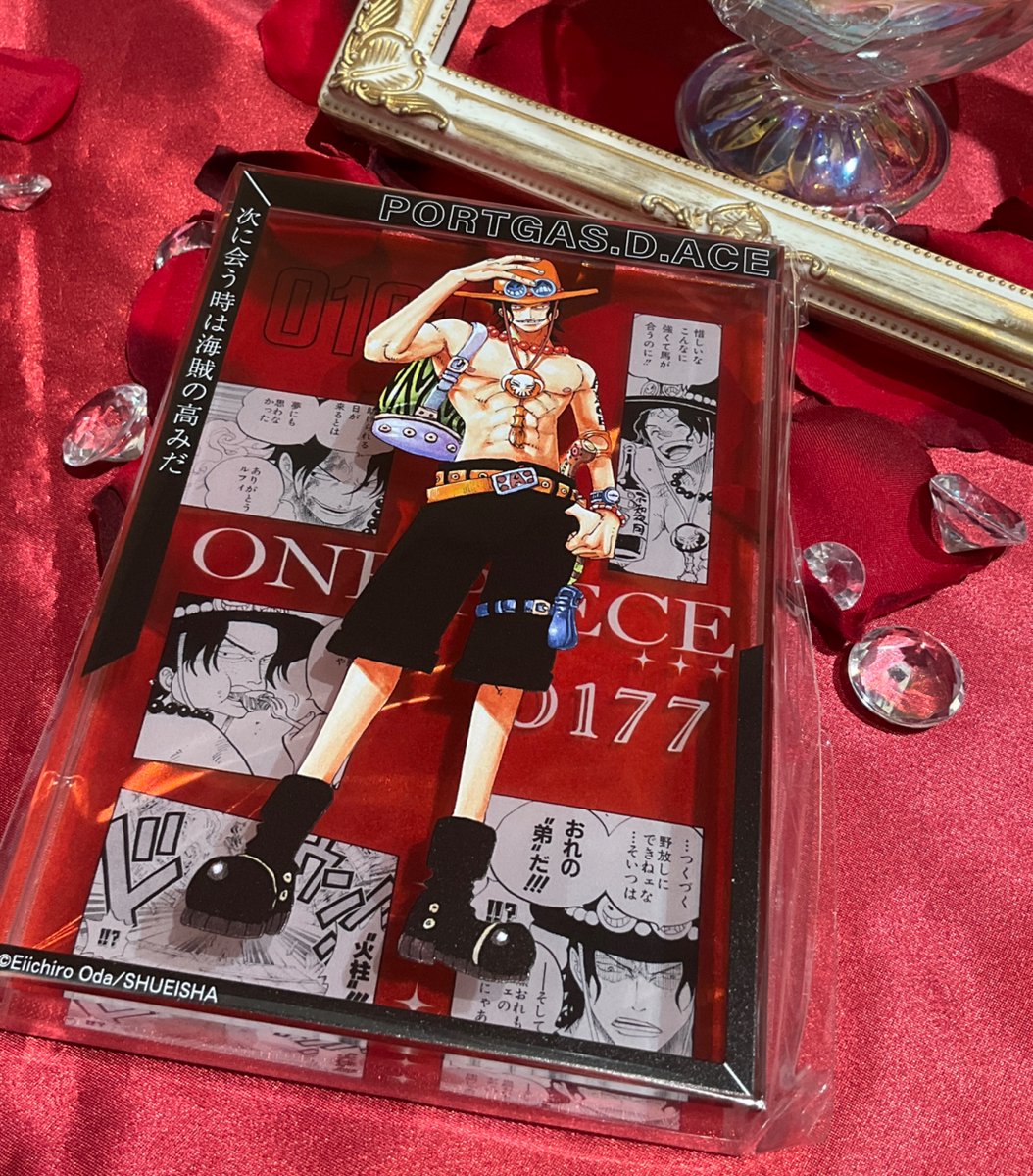 新商品】原画商品 アクリルブロック “HEROES” ポートガス・D・エース