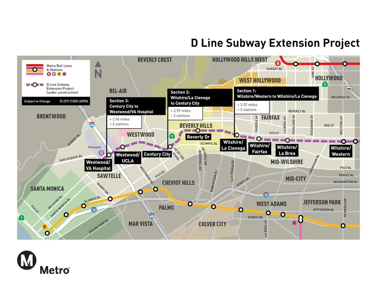 TrashPanda08x's tweet photo. Shoutout to one the best transit projects opening this year. The LA Metro D line extension (phase 1) expected to open before spring. https://t.co/ekqb19aENg