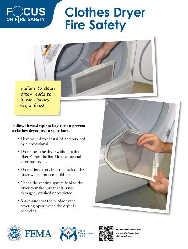 Oz_Prevention's tweet image. DYK that routine maintenance like emptying the lint filter after every use can help prevent a clothes dryer fire? Check out these other #FireSafety tips. #NewYearsResolution