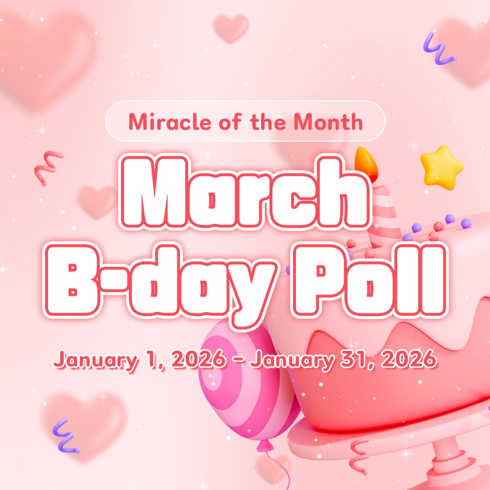 🎂Miracle of March 2026🎂

Get ready for your bias’s birthday! 🎉

Which idol will win the Korea Times Square birthday ad?🎁

🗳️Vote for your bias▼
bit.ly/45TUOol