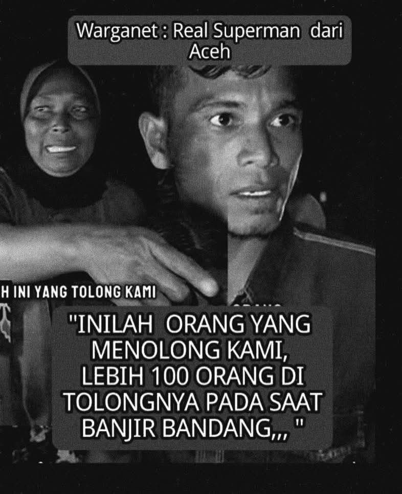ommi_siregar's tweet photo. Bukan TNI, bukan pula tim SAR tapi aksi heroiknya seorang diri menyelamatkan lebih 100 orang korban banjir pada saat banjir bandang di Aceh, desa Geudumbak kecamatan Langkahan Aceh Utara.

👇 https://t.co/Pa5loYMxXG