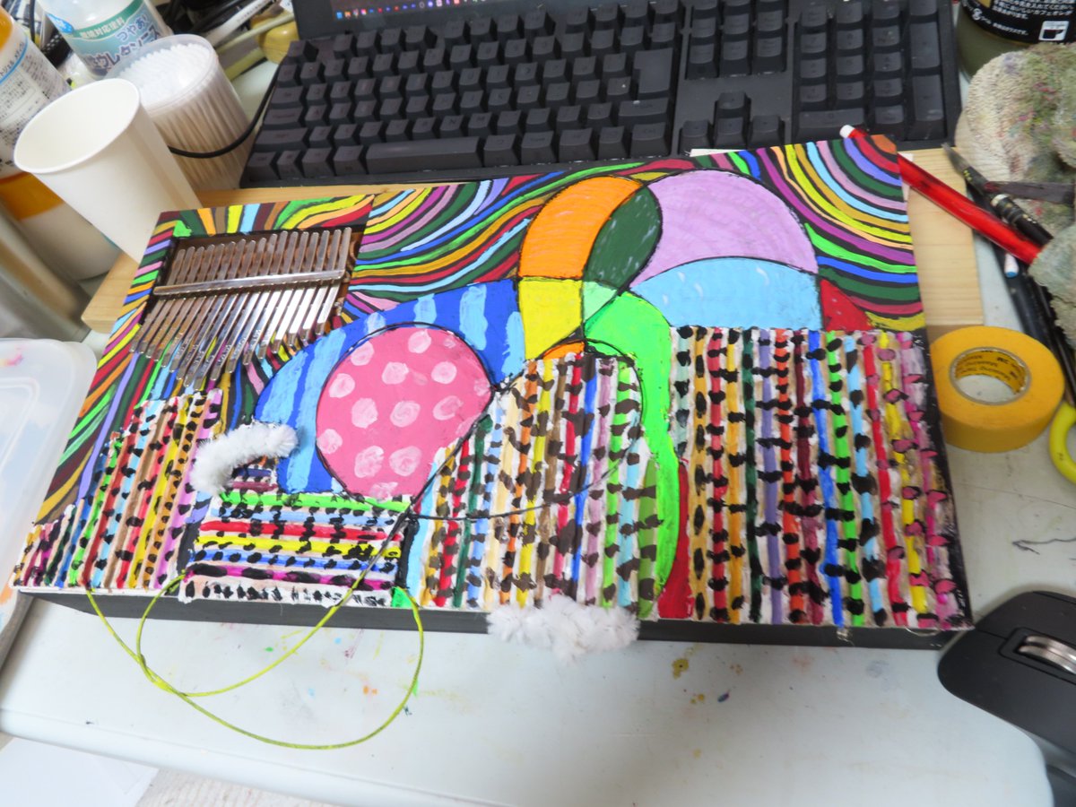 つきのこ S1113 きのこ フローラル刺繍 部分完成ハンドメイド刺繍 1セット