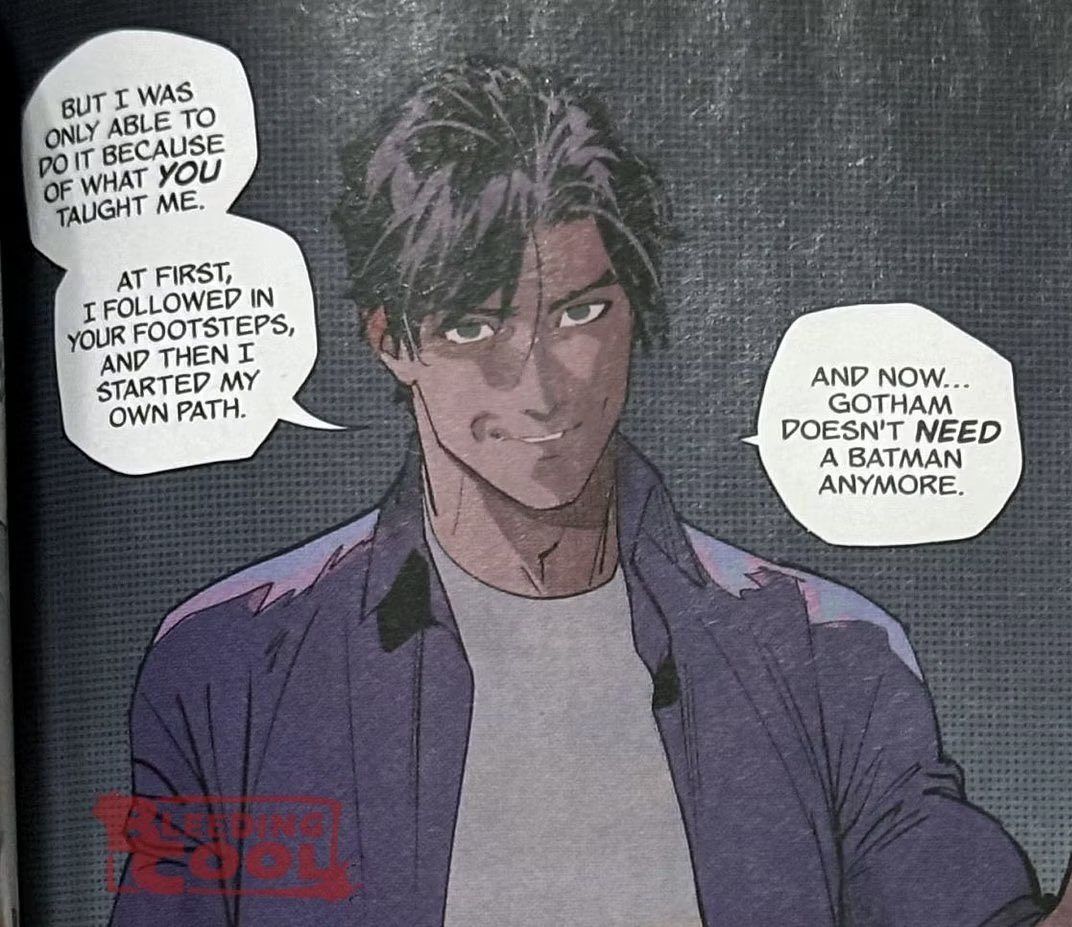 batmartian's tweet image. he’s like if Bruce Wayne and Talia al Ghul had a baby (knightfight spoilers)