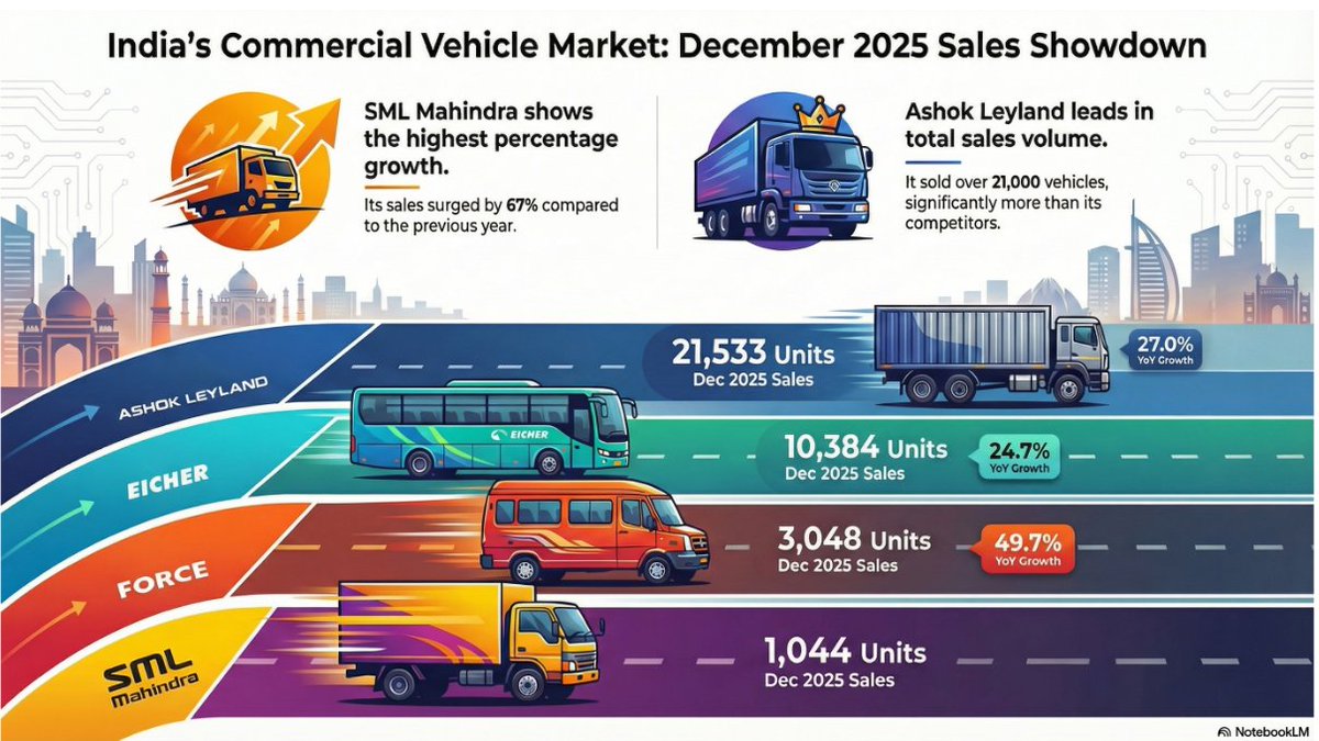 The Indian CV Market:
A comparative analysis of Business Updates
DEC 2025