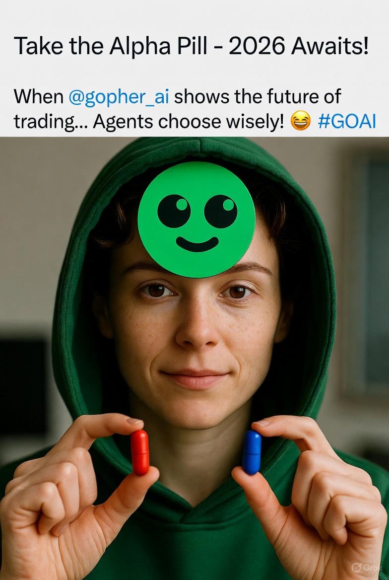 AccKazem's tweet image. 🚀 2026 Alpha Incoming  
@gopher_ai just dropped the vision: The future of trading is HERE.  
AI agents, sentiment tools, no-code execution – discover it all.  
500k+ wallets building. Who's joining the rebellion? LFGopher! 🐿️  
#GOAI #AIDataEconomy