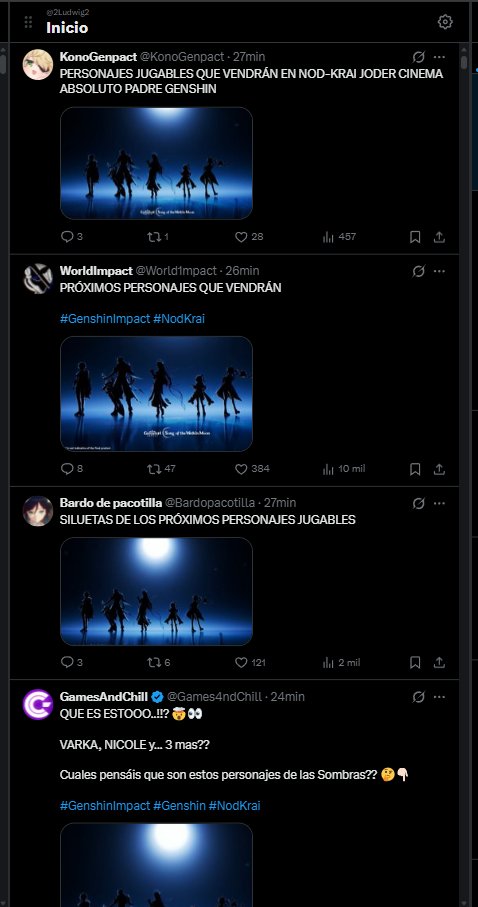 Fuera bromas, esto no pasa con ningún gacha mainstream.
Genshin es el único que te puede poner 5 png, y una sombra.
Y que la comunidad pierda la cabeza