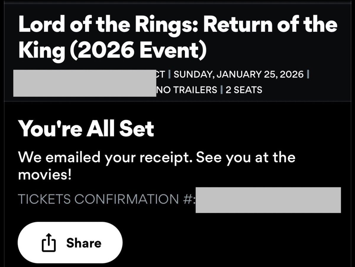 JediJenna's tweet photo. January is for The Lord of the Rings!
First, a string quartet concert of Howard Shore’s masterpiece and then the rerelease of the extended versions in theaters the following weekend! 🤩🤩 #LOTR #FotR #TheTwoTowers #RotK https://t.co/Bd8LENCUWJ