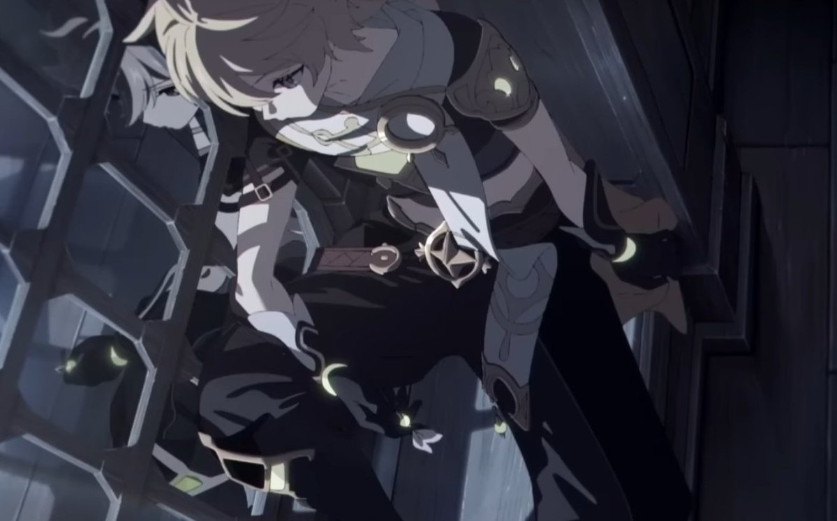 cap00chin0's tweet image. oh my god wait this makes these scenes from the road not taken even sadder... the earring used to be lumine's.. the inteyvat used to be aether's....