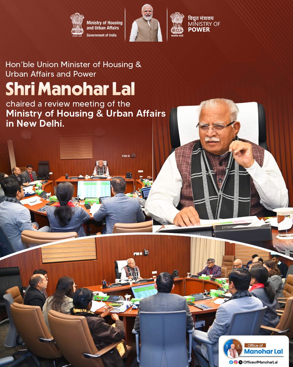 Office of Manohar Lal tweet media
