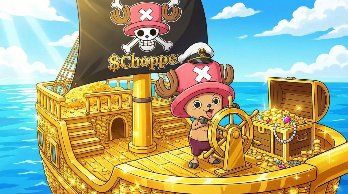 All aboard ⚓
The cutest captain is taking the wheel 🏴‍☠️🦌 $CHOPPER
Set sail. Trust the captain. 🚀

#CHOPPER #ChopperToken #Solana #PumpFun #DexScreener #CryptoMeme