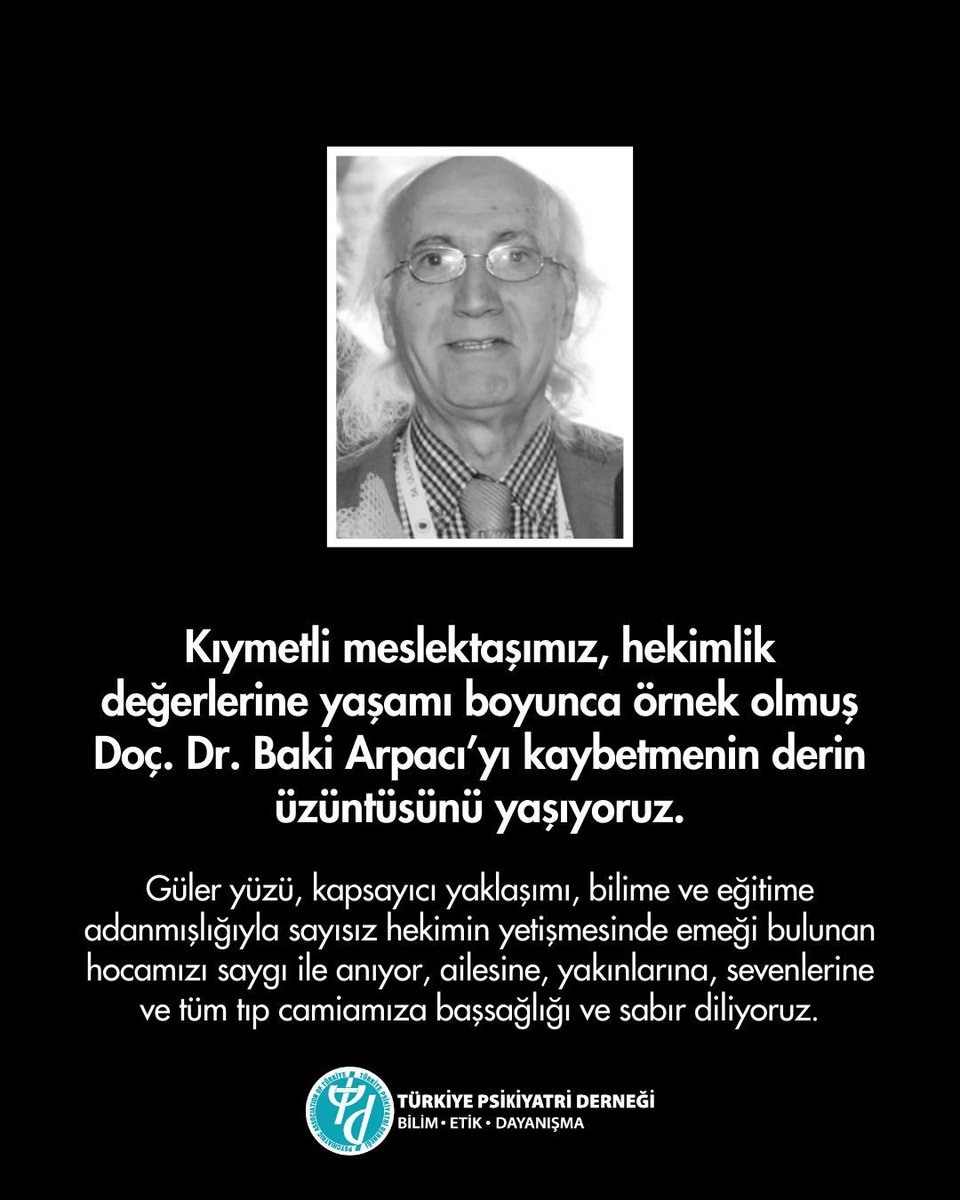 drhsoysal's tweet photo. Baki Abimiz 
Seninle dost olmak büyük onurdu. Asistanın olmak ilham vericiydi. Işığın hep bizimle olacak :( https://t.co/7imnIVFxiV