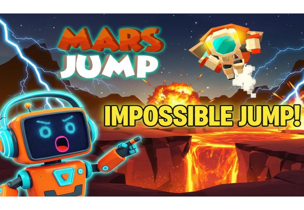 Yoplay95's tweet photo. ONE WRONG MOVE AND IT'S OVER! 🚀💀 Mars Jump is taking over https://t.co/acdriYKr3k. How many craters can you clear? 👨‍🚀
#MarsJump #Yoplayio #Gaming #SpaceAdventure https://t.co/h68zUOEiuh