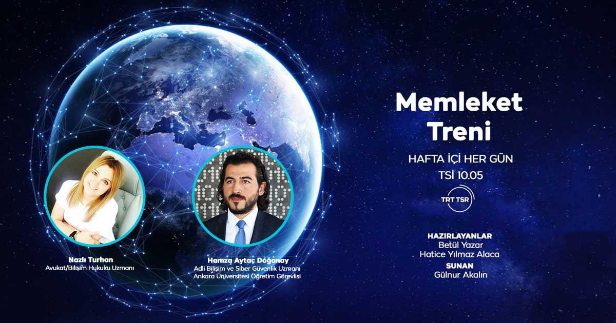 🚂..Memleket Treni "Dijital Evrenköşemizde Av.Bilişim Hukuku Uzmanı Nazlı Turhan ve Adli Bilişim ve Siber Güvenlik Uzmanı/Ankara Üni.Öğretim Görevlisi Hamza Aytaç Doğanay ile "Yapay zeka suç aletine mi dönüşüyor?" " Yapay zeka: İnsanlık için tehdit mi?" sorularına cevap arıyoruz.