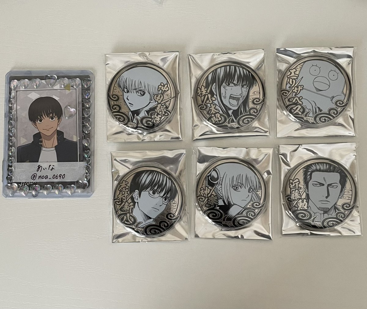 交換希望】銀魂 銀魂展 シルバーソウル缶バッジ はたちのつどい 譲