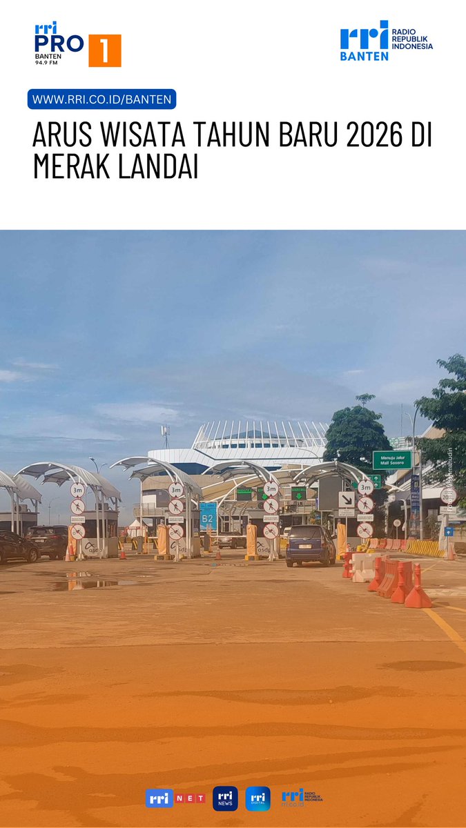 Arus Wisata Tahun Baru 2026 di Merak Landai rri.co.id/banten/nataru/…