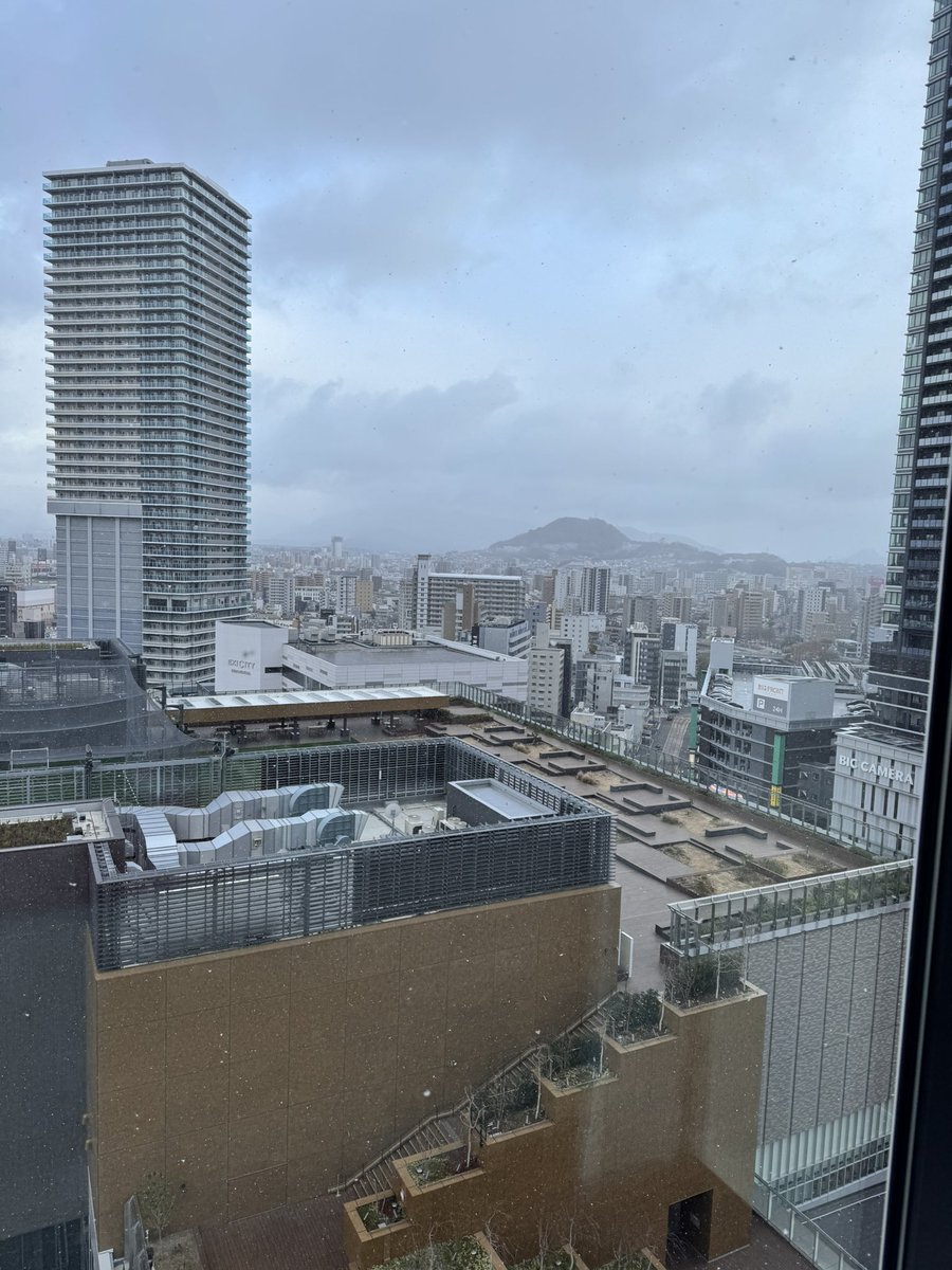 Приехали в Хиросиму, а тут снег🥶