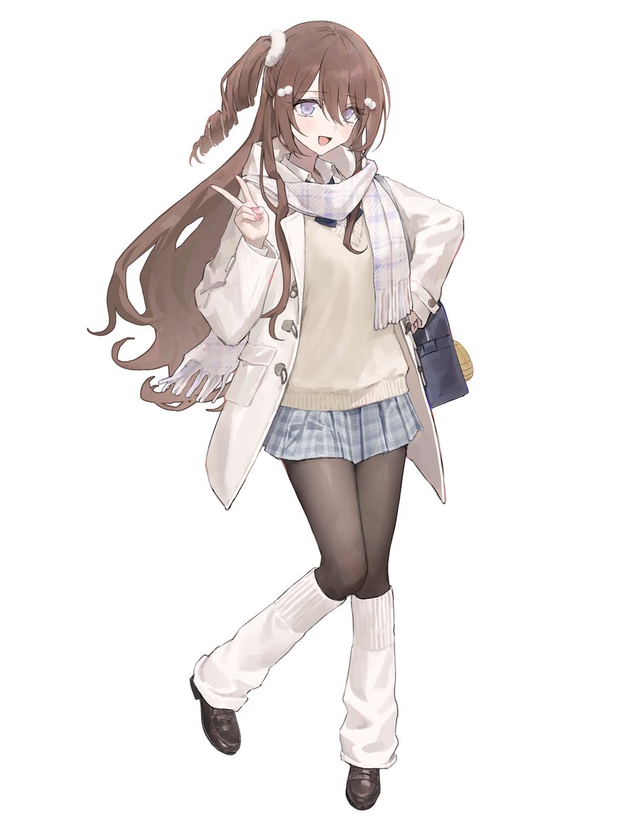 Commission! Kamisato Ayaka in casual winter clothes! ❄️ #GenshinImpact  #genshinimpactfanart #KamisatoAyaka, image size:912x1200