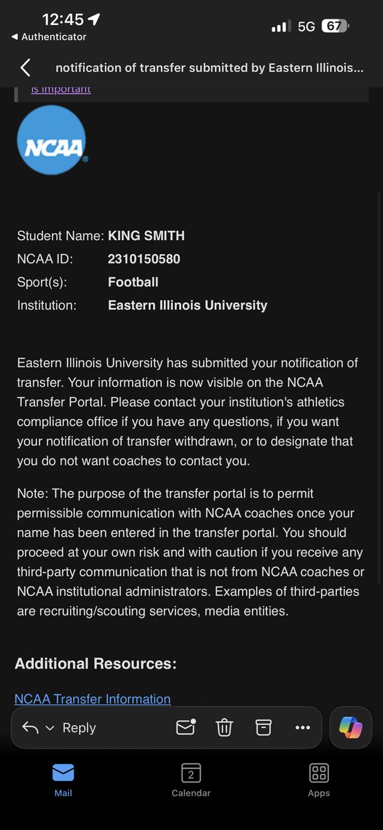 King_Smith53's tweet photo. Official in the portal!!! https://t.co/9zrn5ykaHc
