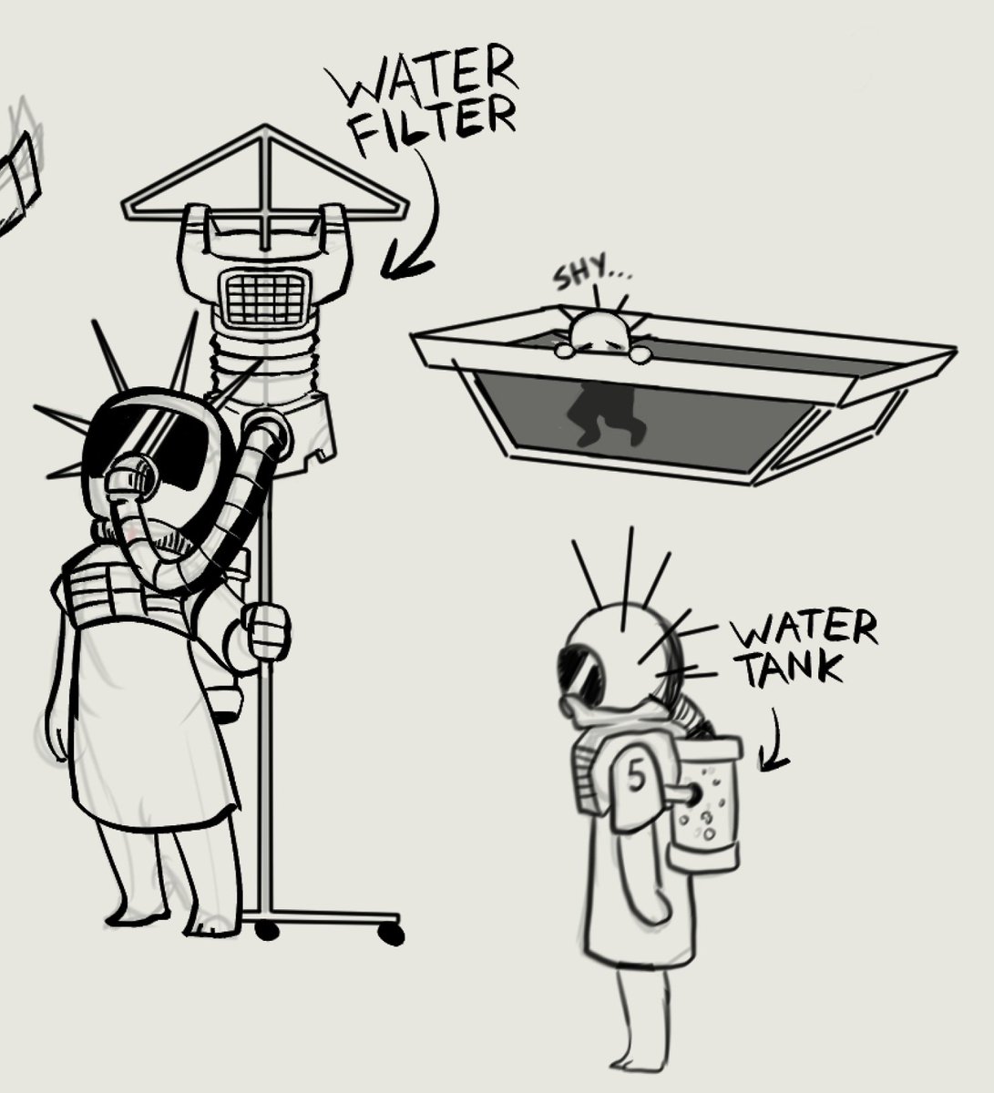 Pepper_Streak's tweet photo. Fixing some old lore stuff, Craig was mostly aquatic until his teens so he couldn't really breathe air until his lungs fully developed. Kinda like a tadpole πΈ
+ bonus Chris doodling #labknot #slipknot #numetal https://t.co/AD6BpZuyEj