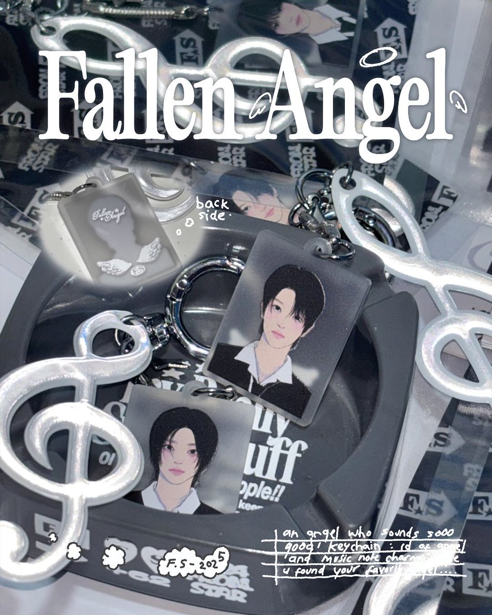 10ventine's tweet image. wts lfb ph go🇵🇭 [#10vtnesells]

✧Fallen Angel Keychain

- ₱ + isf &amp;amp; pf tbf
- feta, from 🇮🇩
- doo: jan 20
- dop: 50% dp jan 20 (5pm), rb jan 30
- production: 3-4 weeks

dm to order💌
rcbyt: 10ventine.carrd.co
t. nct mark riize cortis boynextdoor treasure
