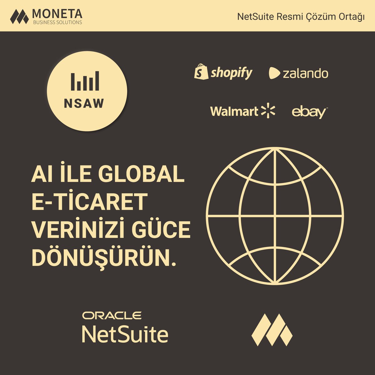 Doğru veriye sahip olmak önemli ama yeterli değil. NetSuite NSAW ile verinizi içgörüye, içgörüyü aksiyona dönüştürün.  monetabs.com/tr/veridenguce/ #netsuite #moneta