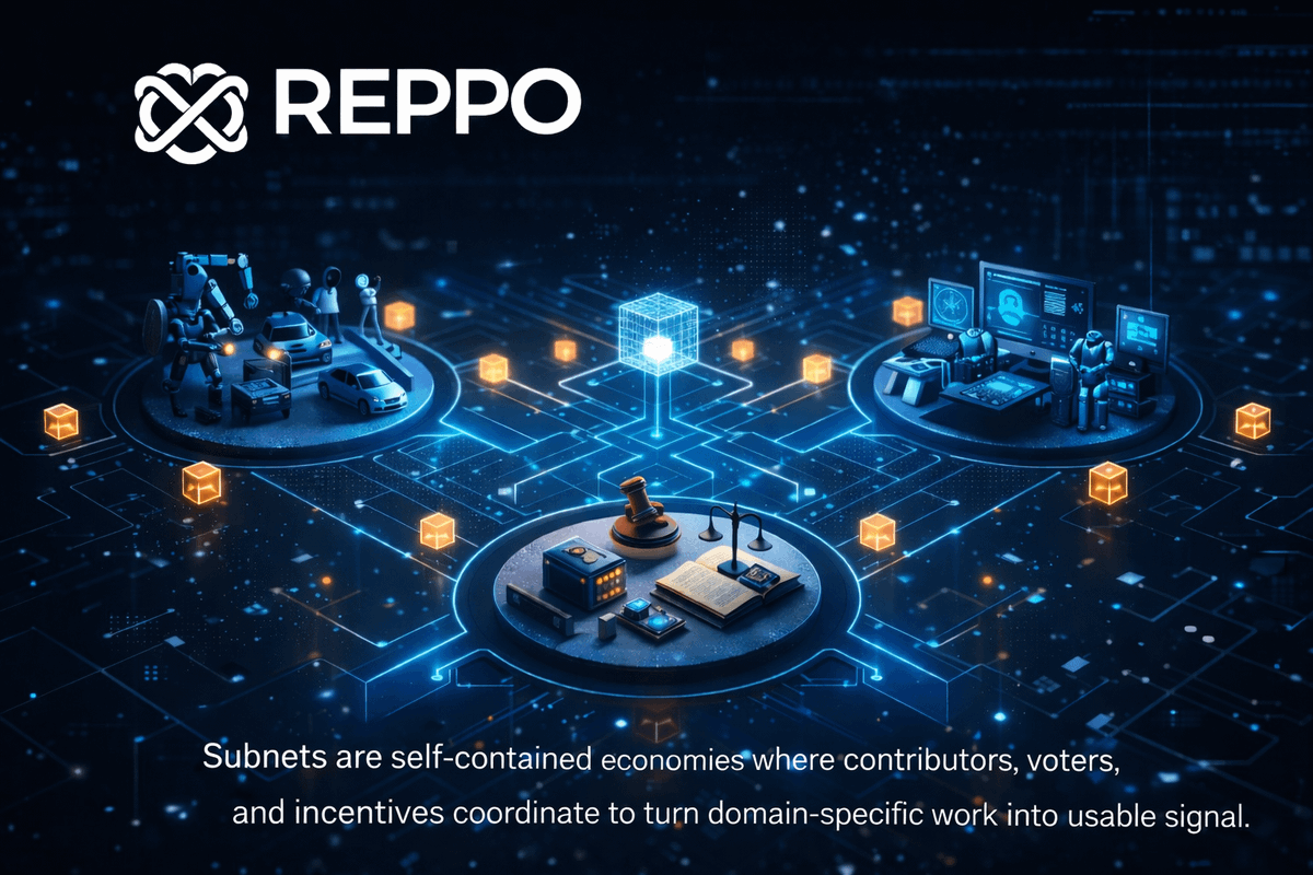 If you think <a href="/reppo/">Reppo</a> subnets are just partitions, you are already missing the point.

A partition isolates data.

A subnet organises people, incentives, and judgement.

➠ Who can contribute
➠ What gets rewarded
➠ What signal survives

That is not architecture.
That is an