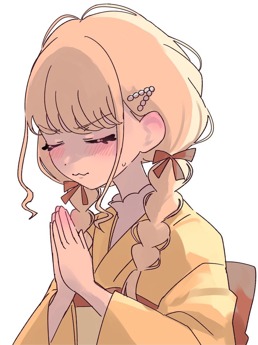 「ことねと初詣」|かにぽぽす🦀のイラスト