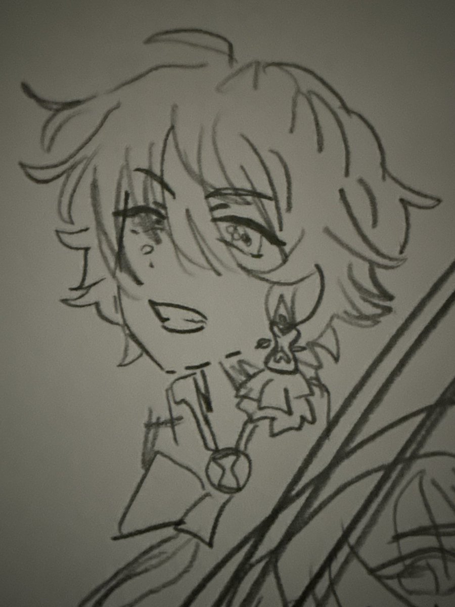 sorcerui's tweet image. curtain call tsukasa doodle that i liked especially. #prsk__FA